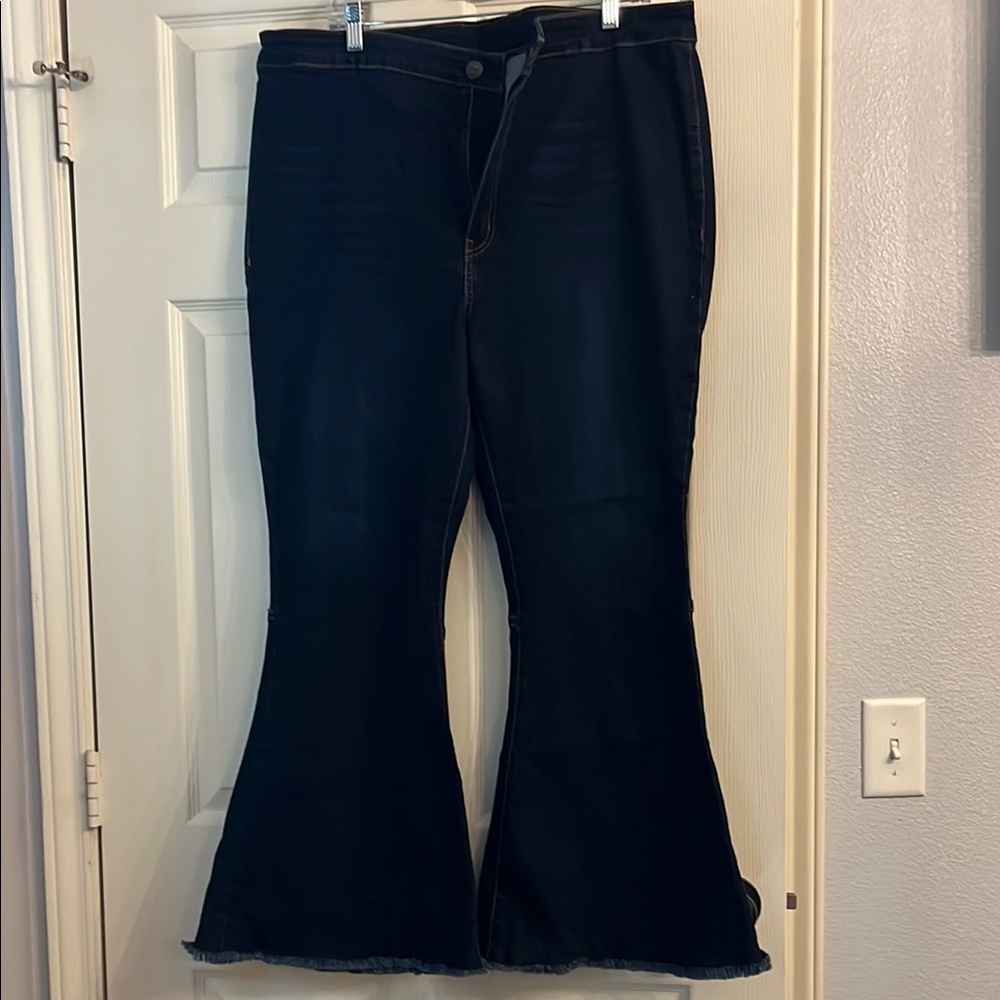 Dark Blue Flared Jeans